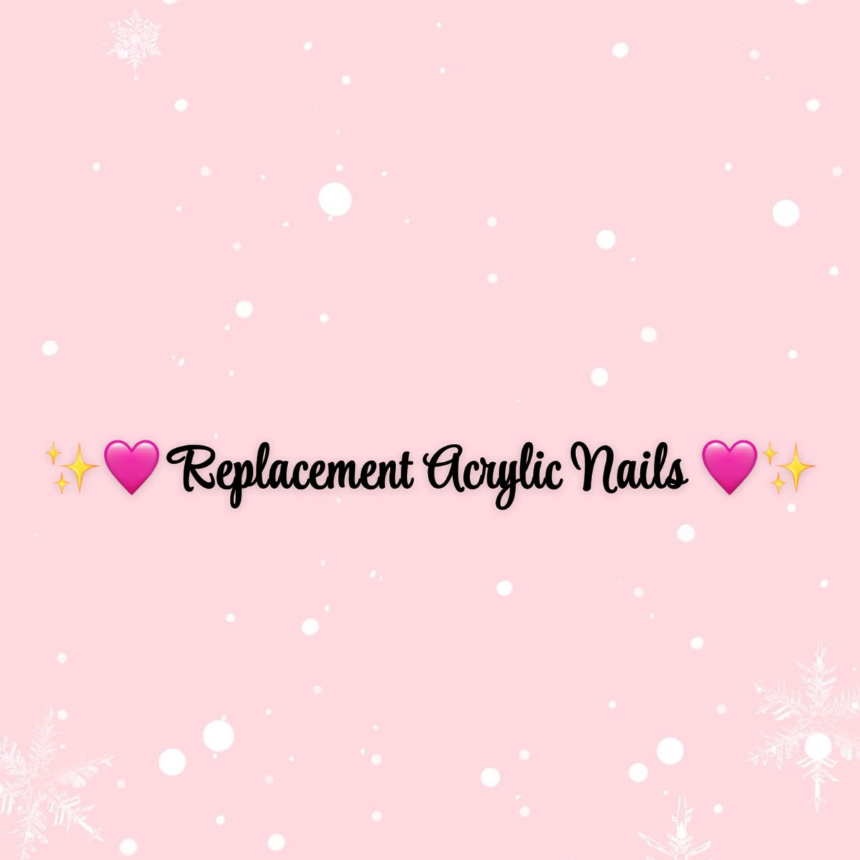 Replacement Thumbs 💞 Acrylic Press On Nails Short Length Size Medium